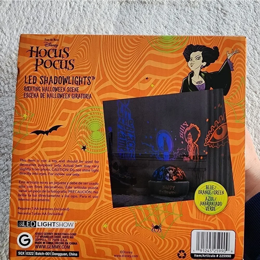 New disney Hocus Pocus LED Shadow Lights Rotating Halloween Scene Shadow lights